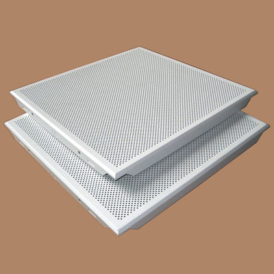 comprar Panel de techo de aluminio perforado 300x300mm azulejos para decoración de techos online manufacture
