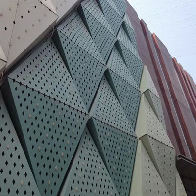 comprar 0Panel perforado de aluminio de.5 mm-5.0 mm para fachada de edificios residenciales online manufacture