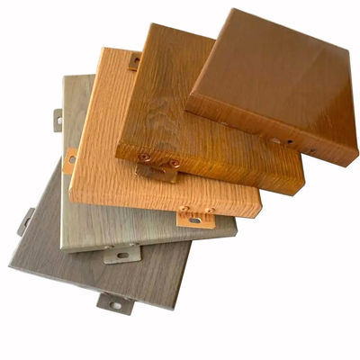 comprar Paneles de pared de cortina de aluminio 1.0 mm-6.0 mm Hoja de madera de aluminio para decoración de fachada online manufacture