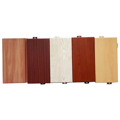 comprar Paneles de revestimiento de paredes de madera de color metálico Paneles de aluminio prefabricados con patrones online manufacture