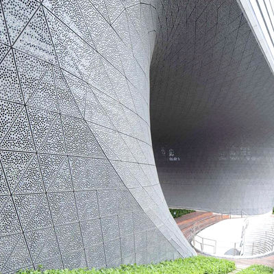 comprar Paneles de revestimiento de aluminio metálico perforado para fachadas o pantallas de edificios online manufacture