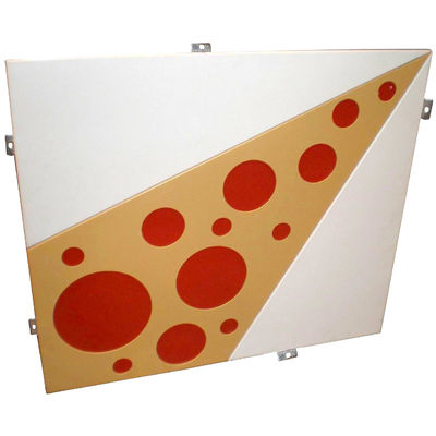 Panel de aluminio anodizado / recubierto en polvo personalizado de varios colores para la decoración de edificios
