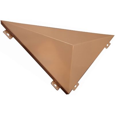 Planchas de aluminio de superficie 3D de forma triangular personalizadas para la decoración de edificios