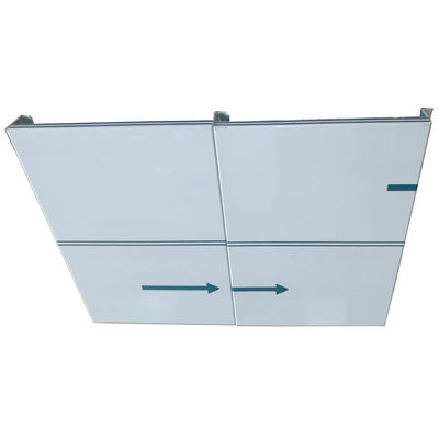 Construcción de paneles corrugados de aluminio, paneles planos de aluminio para decoración de techos colgantes
