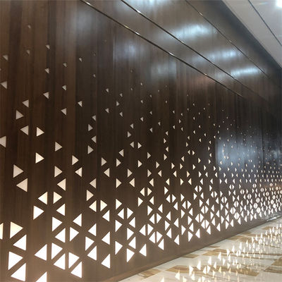 Modelo de plafón de aluminio, paneles de aluminio perforados para fachada
