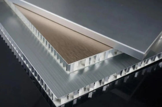 Panel de sándwich de núcleo de panal de miel de aluminio de mármol 6 mm - 30 mm de espesor