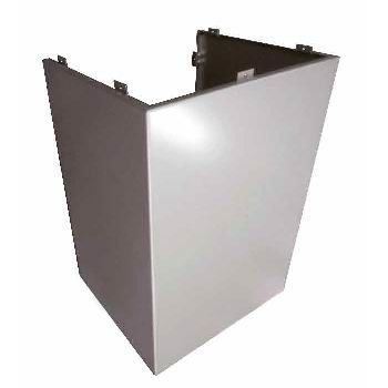 Panel de aluminio curvado en forma de U o semicírculo para construcción de columnas o de envolventes de pilares