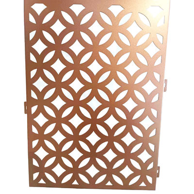 Panel de revestimiento de pared de aluminio perforado anti-UV y a prueba de decoración de paredes de cortinas de pantalla