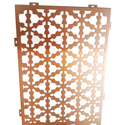 Panel de aluminio perforado de calidad de cobre duradero para revestimiento de paredes y decoración de cortinas de pantalla