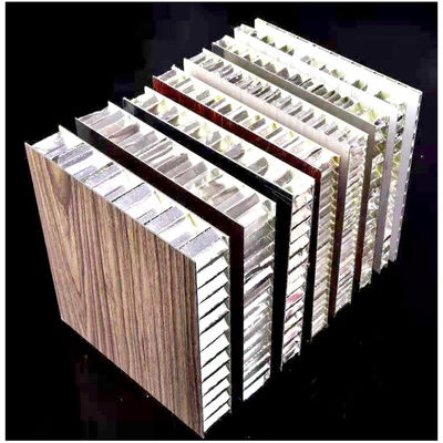 HPL Sandwich Material Compuesto Panel de panal de panal de aluminio con imitación de colores de madera de 5-50 mm de espesor