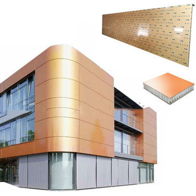 Tamaño máximo 2mx12m Grandes paneles de revestimiento de panal de miel de aluminio para decoración de paredes de cortinas