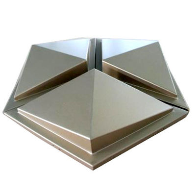 Elegantes paneles de revestimiento de paredes de aluminio 3D para la decoración de edificios