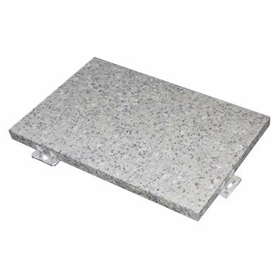 Panel de metal de aluminio de cortina de pared revestimiento personalizado con imitación de piedra o color de mármol