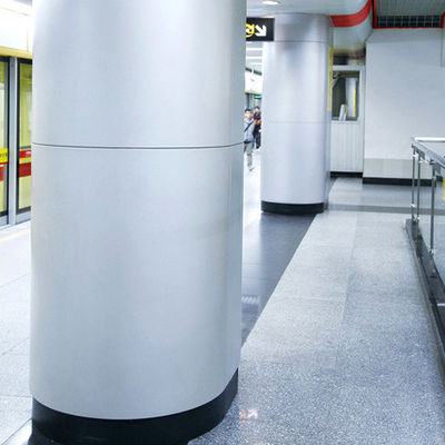 Paneles de pared de aluminio curvado semicírculo personalizados para revestimiento y decoración de columnas